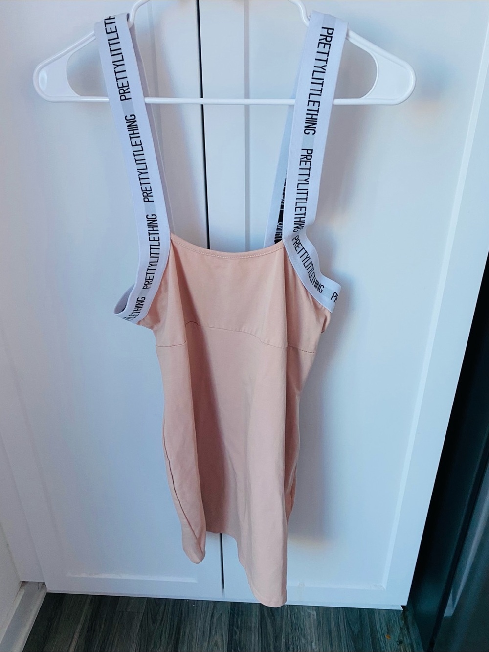 Pretty Little Things nude camisole spandex dress size 10 new
